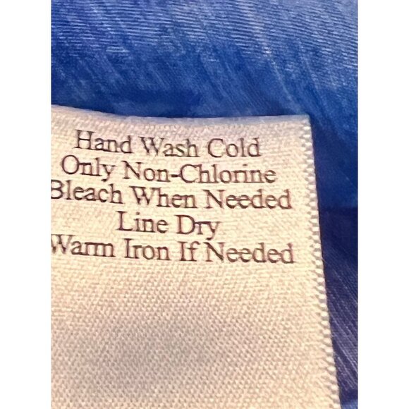 Coldwater Creek royal blue crinkle rayon tunic 1X - Picture 9 of 14